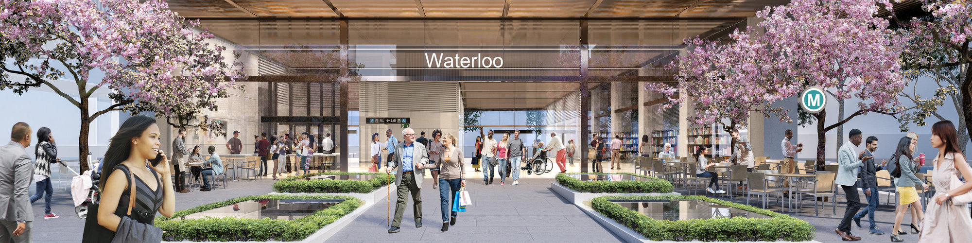 Artist's impression of Waterloo Station
