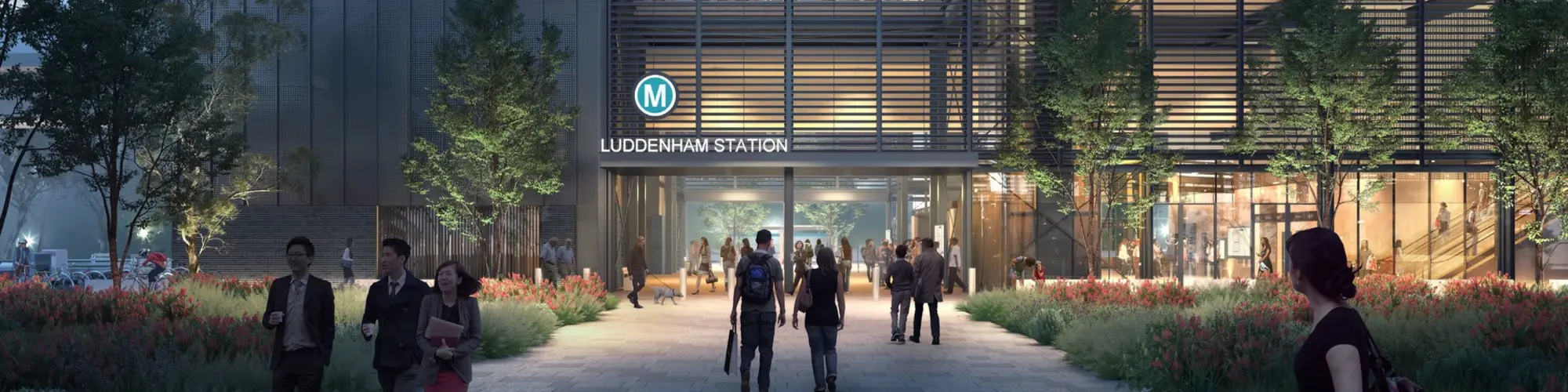 Artist's impression of Luddenham Station