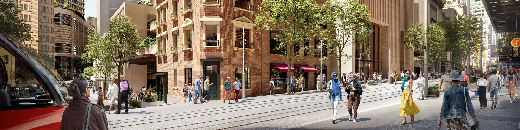 Artist's impression Hunter Street Station entrance