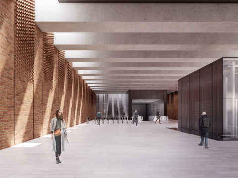 Artist's impression of Crows Nest Station Concourse