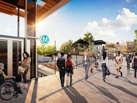 Artist's impression of Dulwich Hill Station