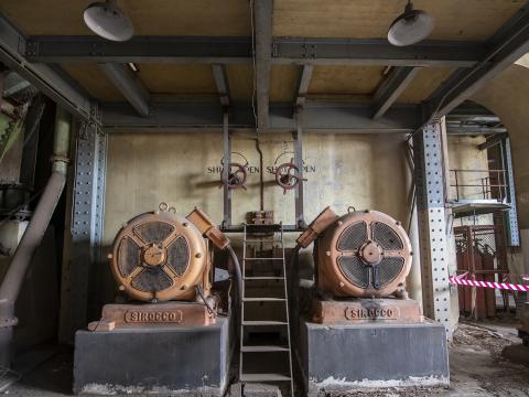 A view of inside the turbine hall at White Bay Power Station.