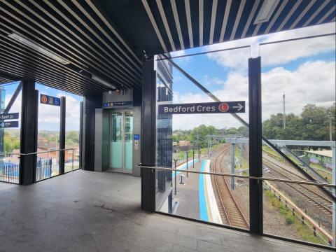 lift at the Dulwich Hill Station 