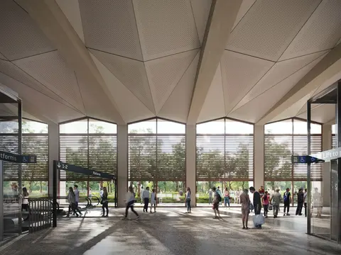Artist’s impression of Bradfield Station 