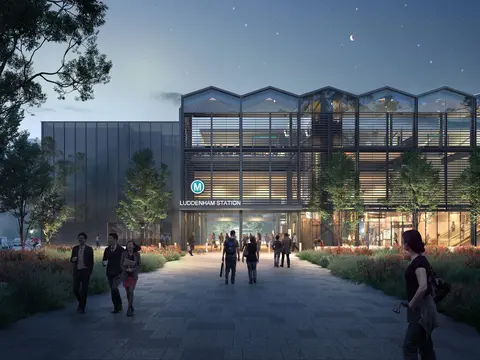 Artist's impression of Luddenham Station