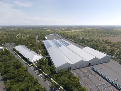 Artist's impression of Orchard Hills Stabling Maintenance Facility
