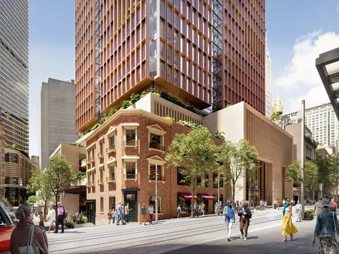 Artist's impression Hunter Street Station entrance