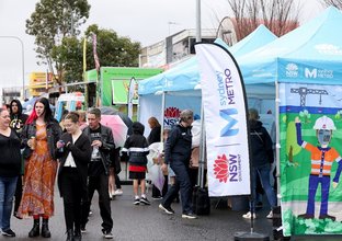 A Sydney Metro stall in an event 
