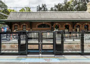Canterbury Station platform screen door
