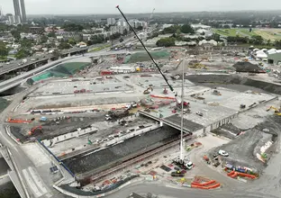  the new stabling and maintenance facility taking shape in Clyde