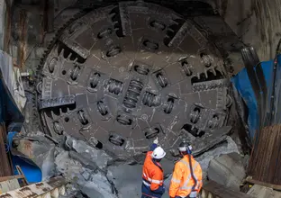 TBM Dorothy Breakthrough underground