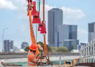 Construction worker at a site