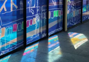 Image of art work at Wiley Park Station