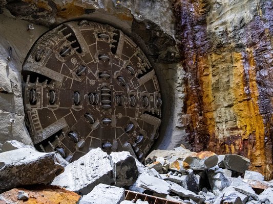 TBM Mabel Breakthrough at Blues Point site