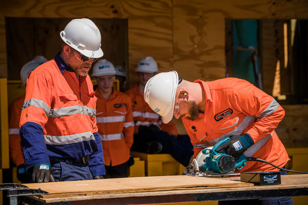 Students go through practical work at Australia’s first one-stop-shop for infrastructure jobs and skills training.