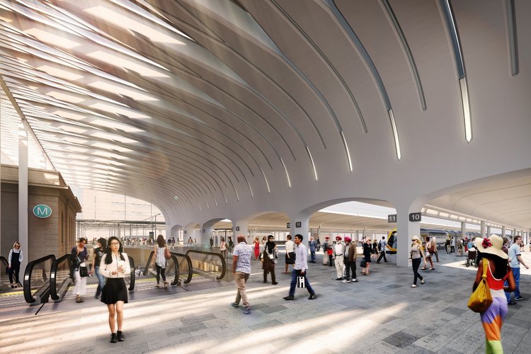 Artist's impression of Central upgrade Sydney terminal