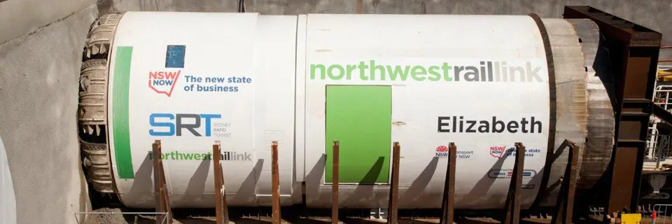 TBM1 Elizabeth begins tunnelling from Bella Vista