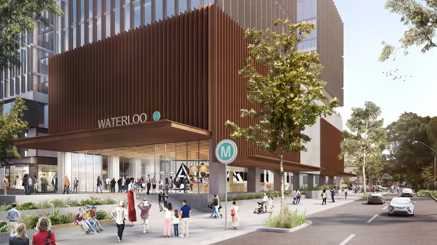 Artist's impression of Waterloo Station