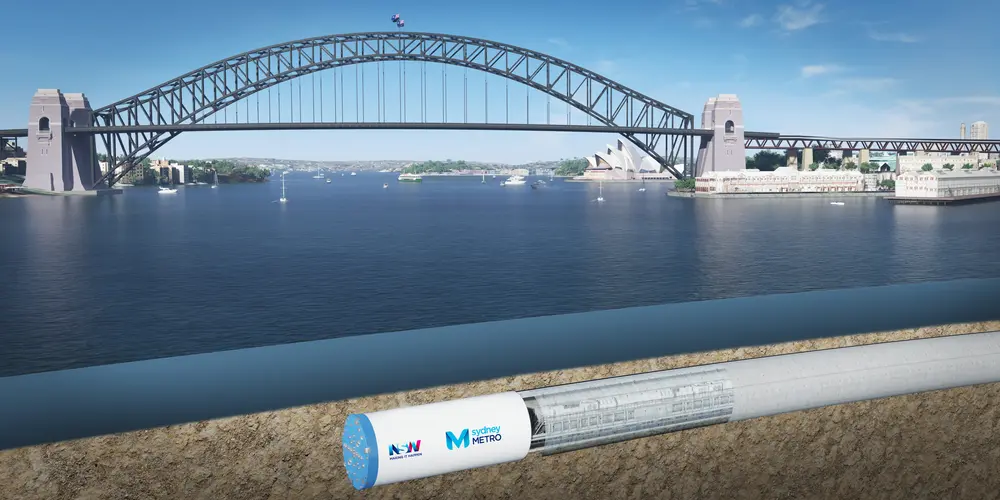 Artist's impression of second harbour crossing