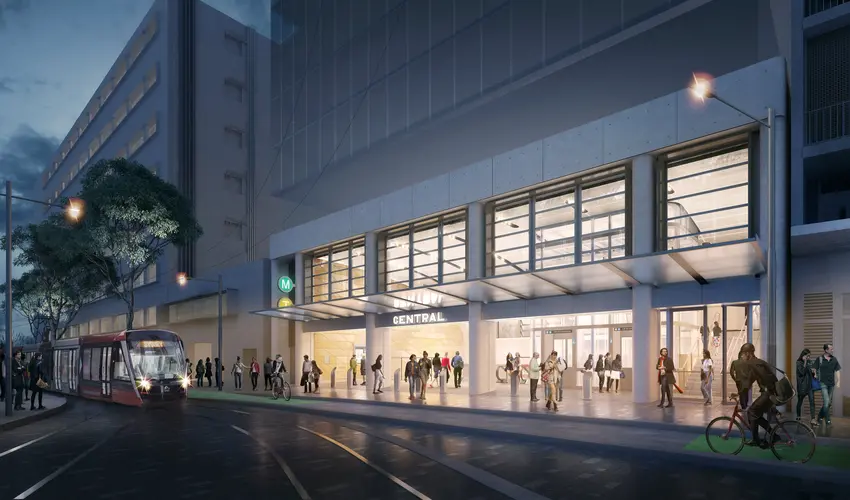 Artist's impression of Central Station eastern view