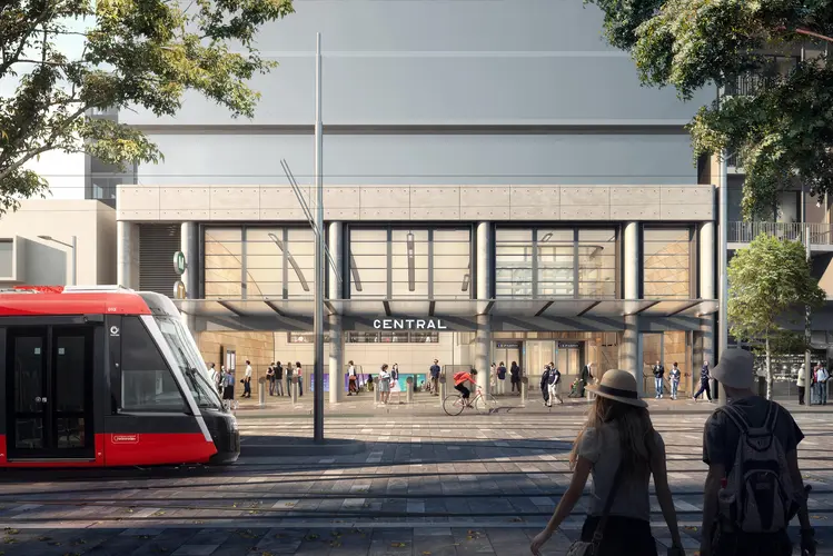 Artist's impression of Central Station eastern view