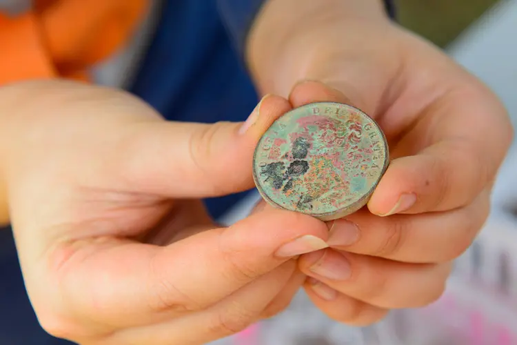 Image of coin found at White Hart excavation site