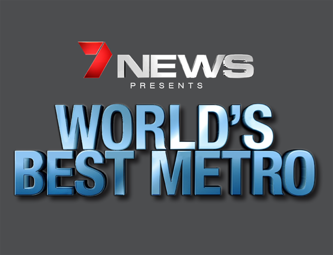 World's Best Metro presented by channel seven news sign
