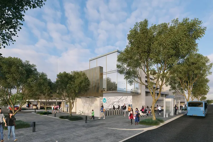 Artist's impression of Crows Nest Station