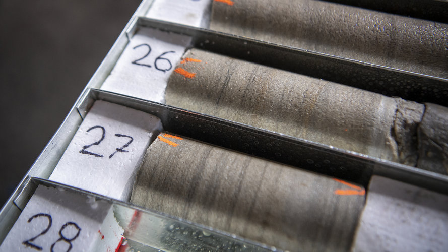 Close up shot of drills used during geotech investigations at White Bay Power Station