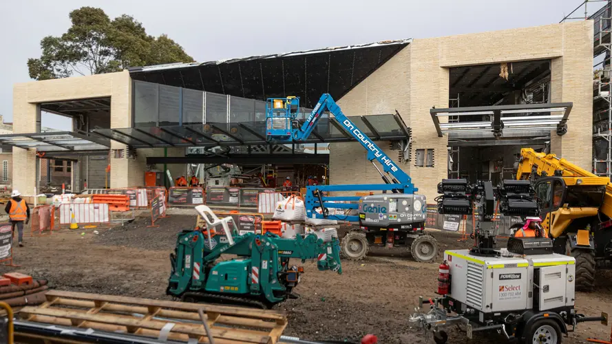 First look at Bankstown Station’s mega Metro transformation with construction vehicles