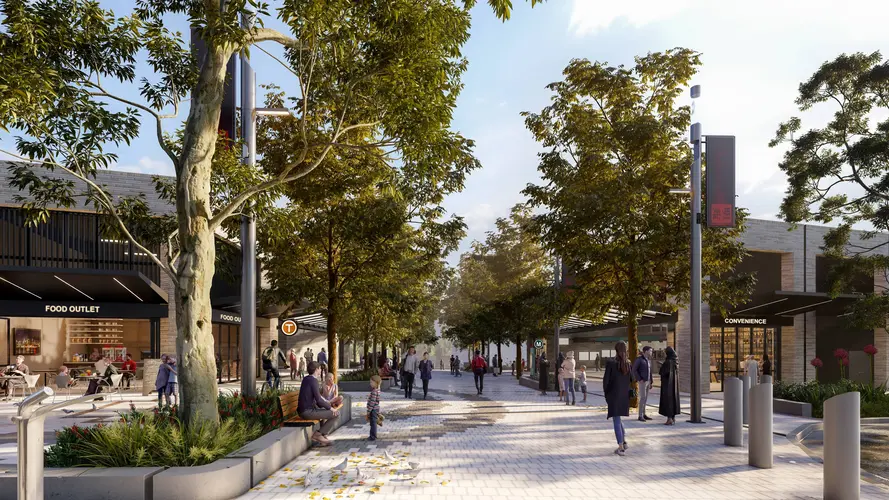 artist impression of Bankstown station