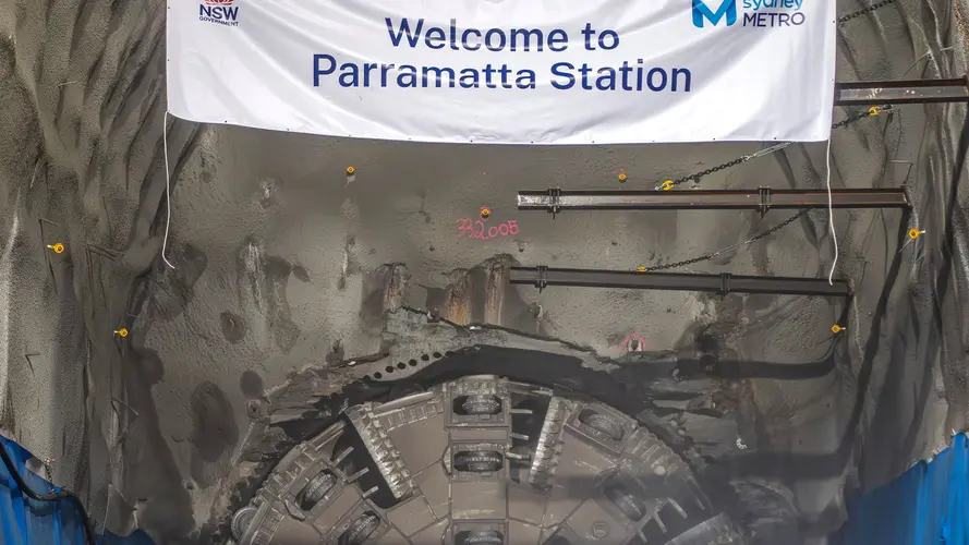 TBM Betty Breakthrough underground