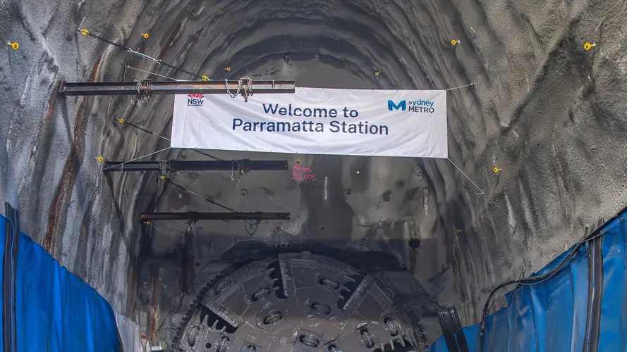 TBM Dorothy Breakthrough underground
