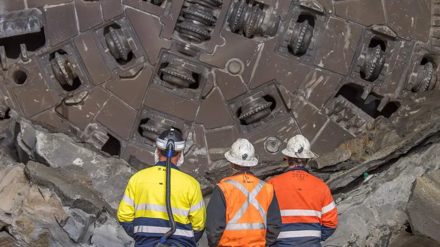 TBM Dorothy Breakthrough underground
