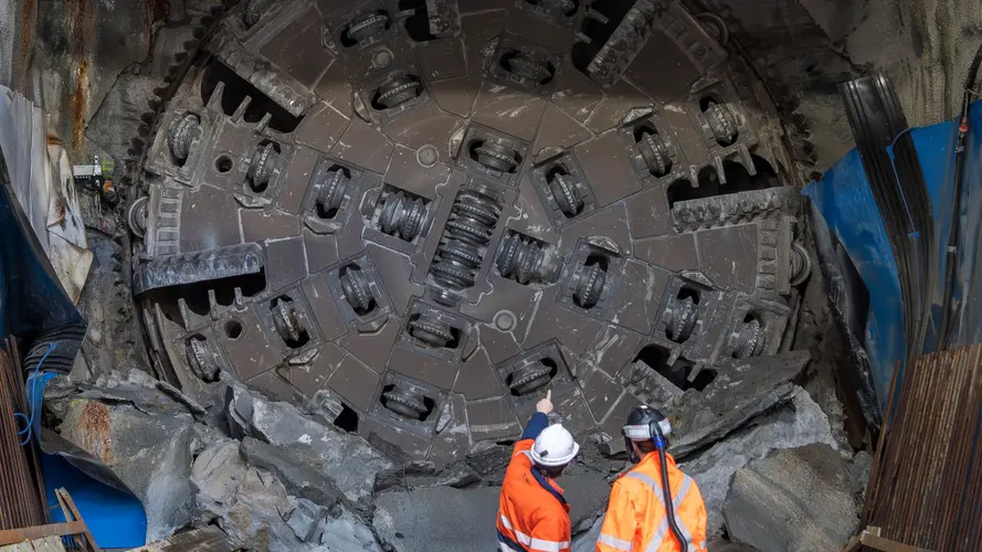 TBM Dorothy Breakthrough underground