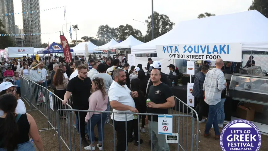 people at the Lets go greek event