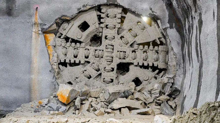 TBM Ruby breakthrough at Pyrmont Station