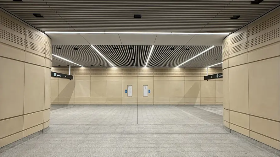 Martin Place station wall