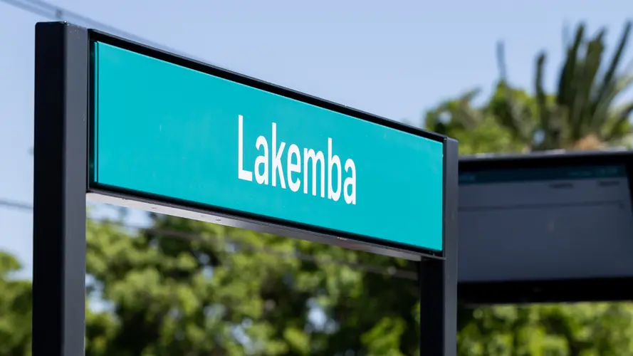Lakemba Metro Station sign Oct 2025