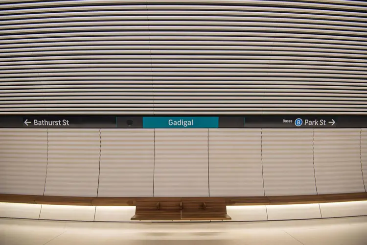 Gadigal Station seat