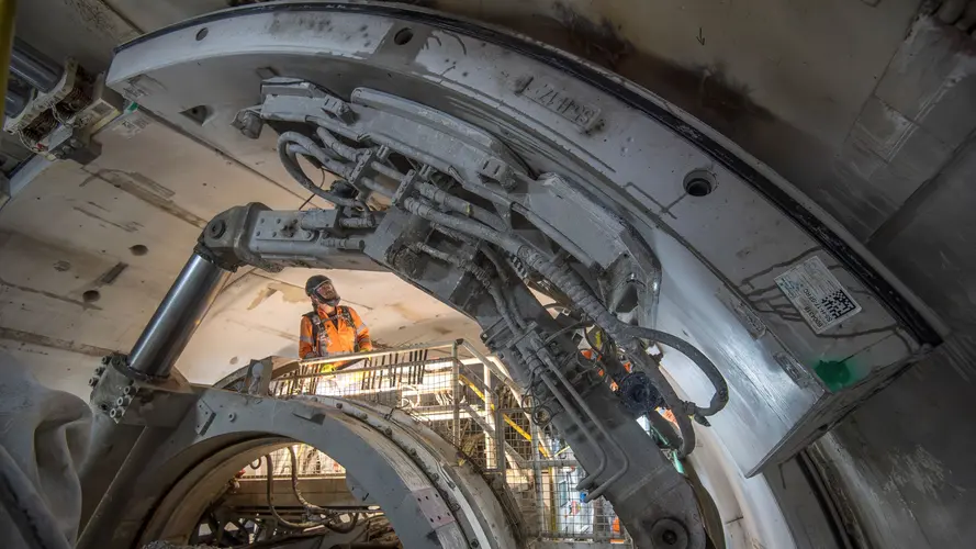 TBM Jessie with worker