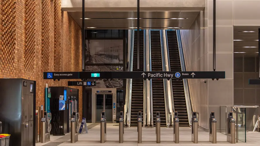 Crows Nest Station concourse