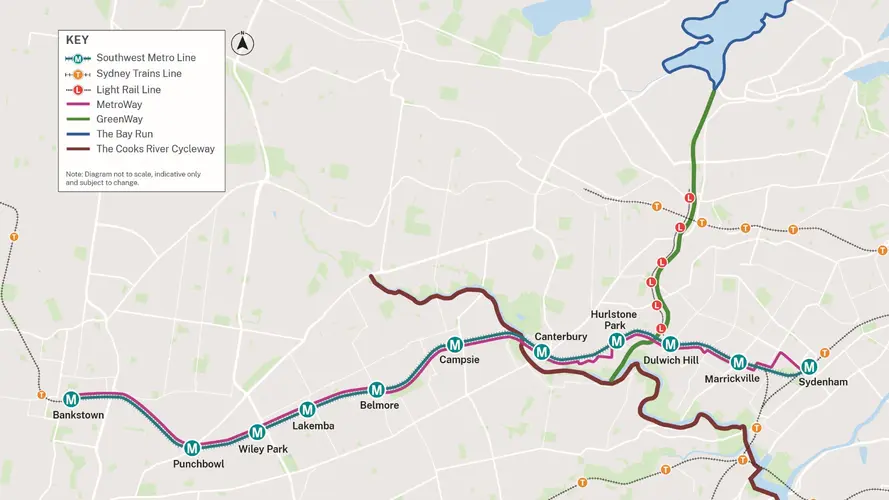 metro way map