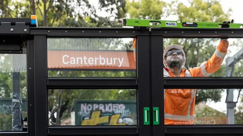 Sydney Metro Canterbury Station work