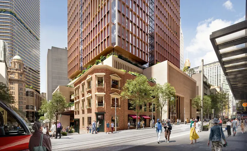 Artist's impression Hunter Street Station entrance