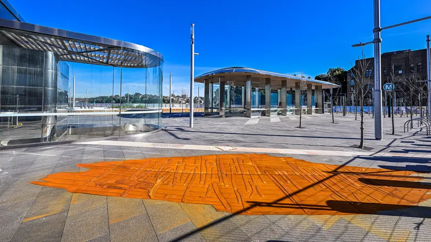 Barangaroo Boat inlay and entrances