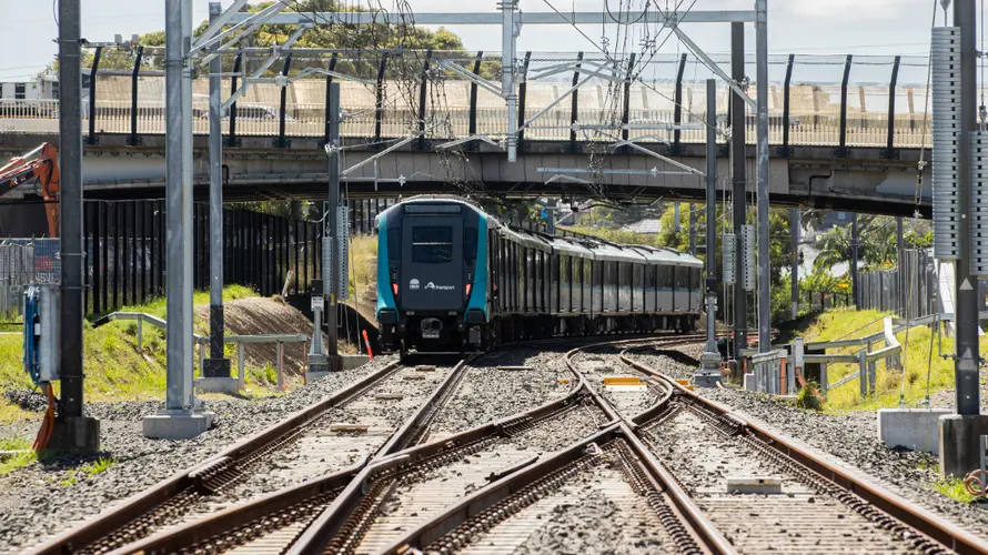 Train on track