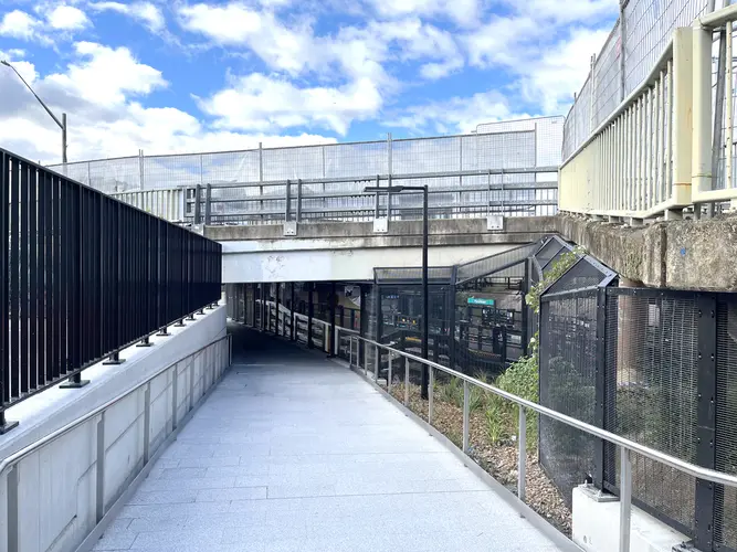 upgraded underpass at Punchbowl Station