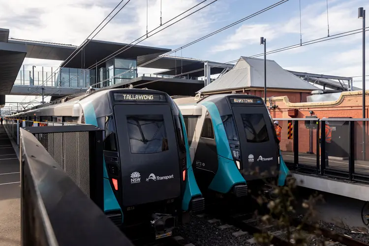 two trains at Sydenham station
